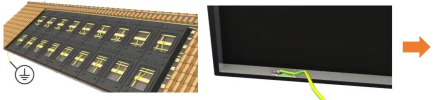 GSE In Roof Solar System - Cabling 1