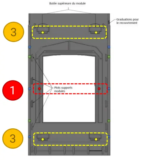 GSE In Roof Solar System - Roof frames grid