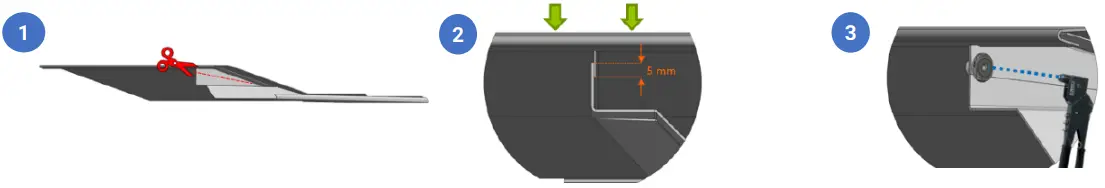 GSE In Roof Solar System - flashings 1