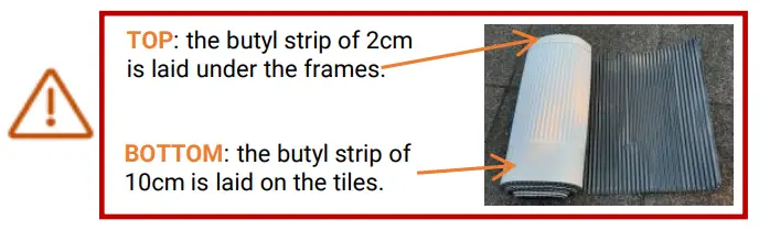 GSE In Roof Solar System - waterproofing strip