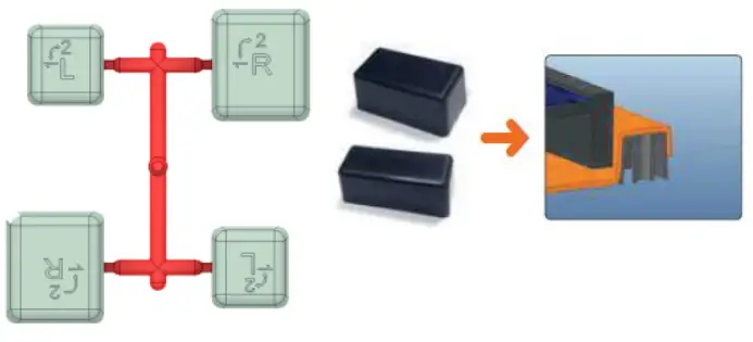 GSE In Roof Solar System - wedges beneath