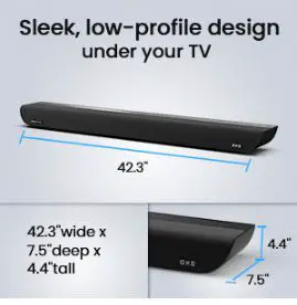 OXS S5 Wall Mounted Sound bar for TV-fig-3