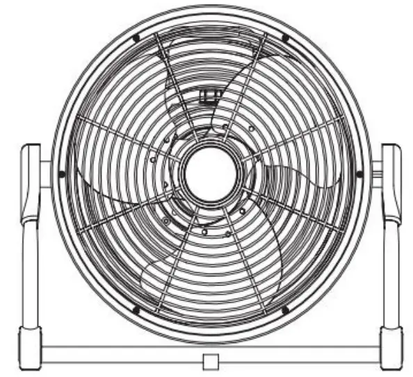 electriQ ORF12B 12 Inch Rechargeable Floor Fan