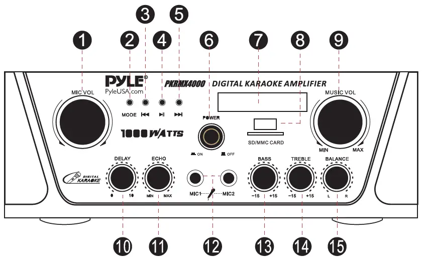 Pyle PKRMX4000 Digital Karaoke Amplifier-fig-1
