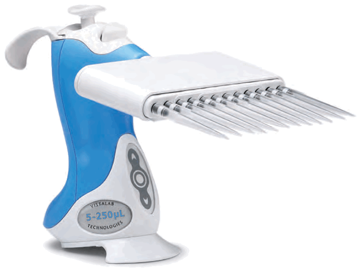 VistaLab 1060-0850L Ovation Pipettes Electronic Multichannel -