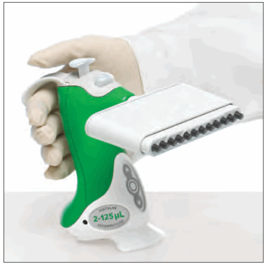 VistaLab 1060-0850L Ovation Pipettes Electronic Multichannel - Up the Pipette