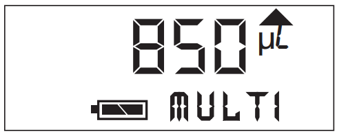 VistaLab 1060-0850L Ovation Pipettes Electronic Multichannel - appears on the display