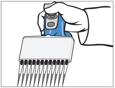 VistaLab 1060-0850L Ovation Pipettes Electronic Multichannel - relaxed grip