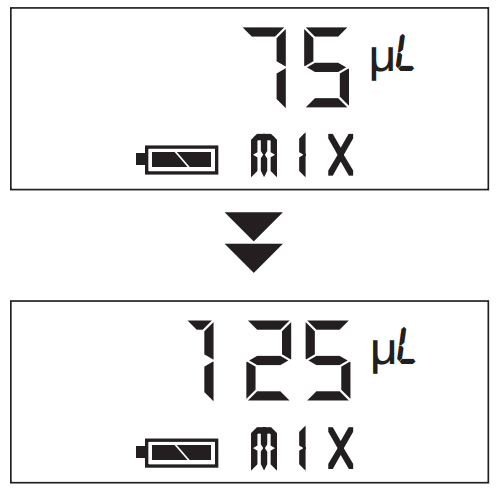 VistaLab 1060-0850L Ovation Pipettes Electronic Multichannel - volume is displayed