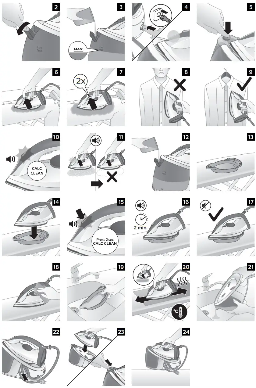 PHILIPS GC672030 Steam Generator Iron - fig 2