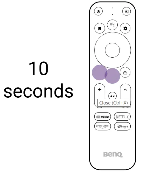 Connection and pairing with a projector purchased separately