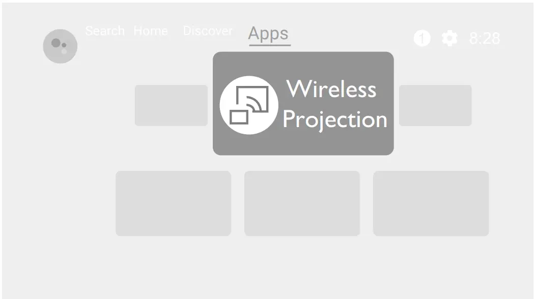 Wireless projection from an iOS/ macOS device