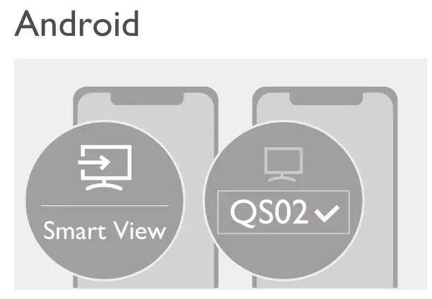 Wireless projection from an Android device (via Chromecast built-in™)
