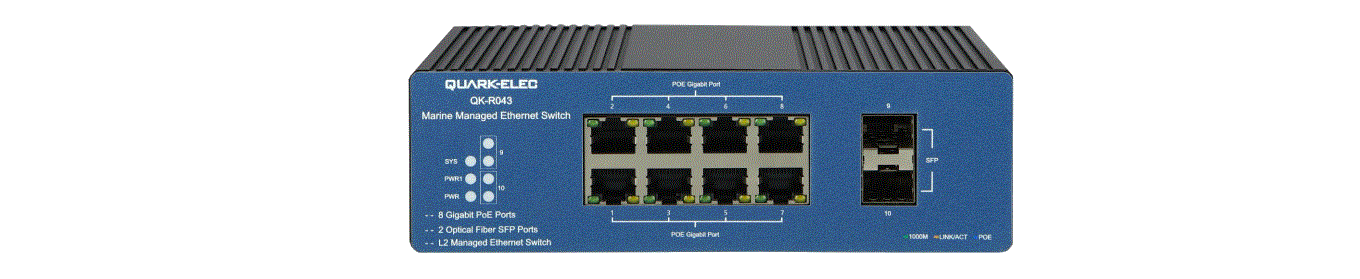 Quark-elec Qk-r043 Managed Marine Ethernet Switch User Manual
