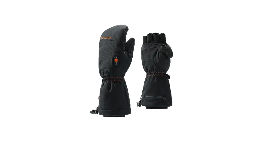 Ororo Badlands Heated Flip Top Mittens User Guide