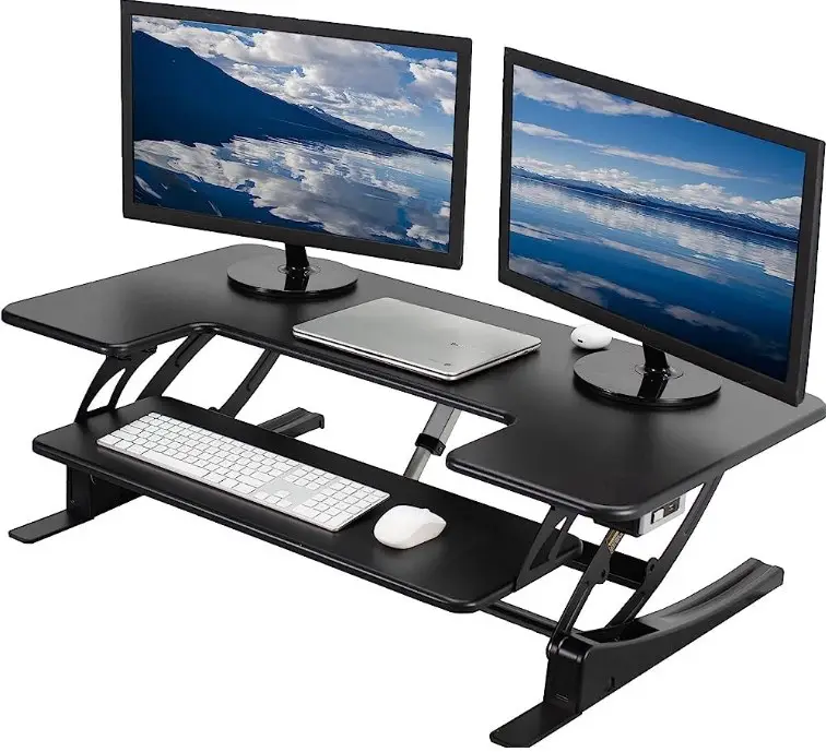 V I V O DESK-V000VLE Black Electric Desk Riser