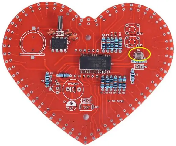 MiOYOOW TJ 56 513B Heart Shaped 4Bit Digital Clock DIY Kit - fig 12