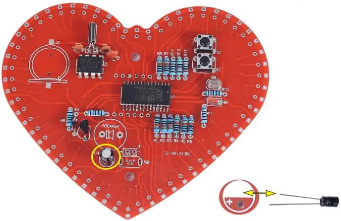 MiOYOOW TJ 56 513B Heart Shaped 4Bit Digital Clock DIY Kit - fig 16