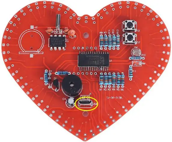 MiOYOOW TJ 56 513B Heart Shaped 4Bit Digital Clock DIY Kit - fig 18