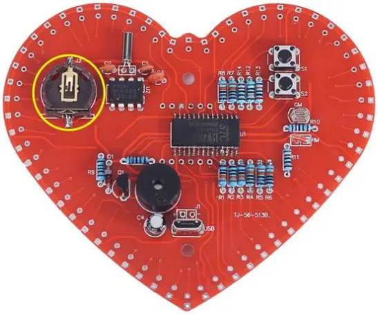 MiOYOOW TJ 56 513B Heart Shaped 4Bit Digital Clock DIY Kit - fig 19