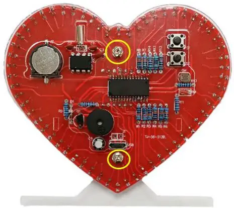 MiOYOOW TJ 56 513B Heart Shaped 4Bit Digital Clock DIY Kit - fig 24