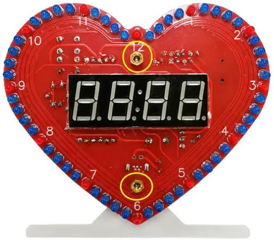 MiOYOOW TJ 56 513B Heart Shaped 4Bit Digital Clock DIY Kit - fig 25