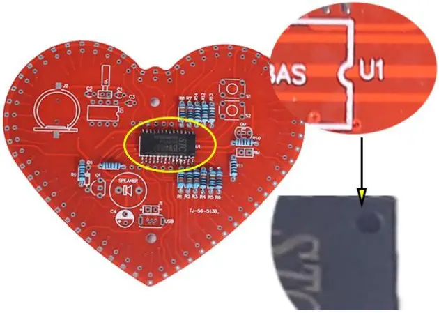 MiOYOOW TJ 56 513B Heart Shaped 4Bit Digital Clock DIY Kit - fig 6