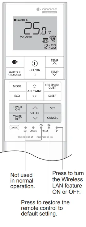 Panasonic CS-XU9ZKH-8 Indoor Air Conditioner - operation