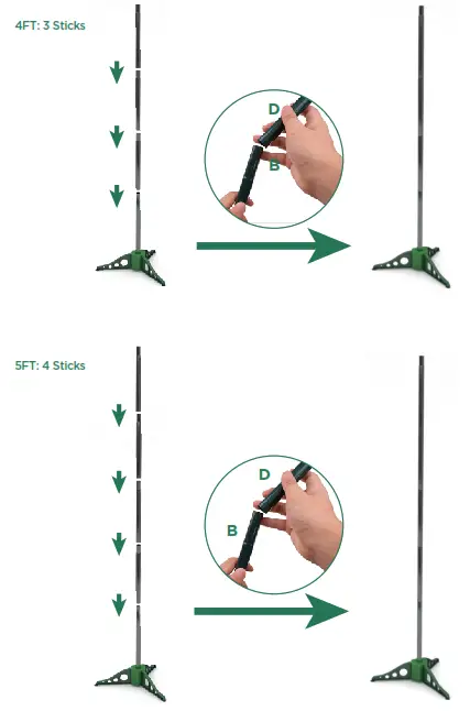 LAMP LUST 14cm Collapsible Pop Up Christmas Tree - ASSEMBLY