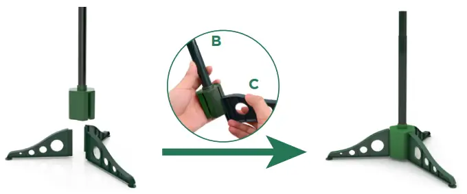 LAMP LUST 14cm Collapsible Pop Up Christmas Tree - PACKAGE1