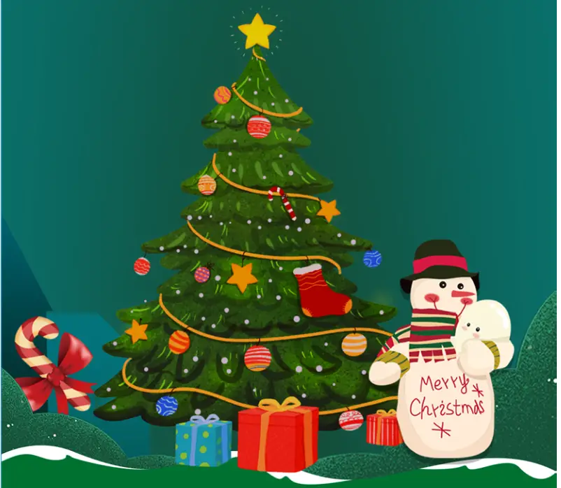 LAMP LUST 14cm Collapsible Pop Up Christmas Tree