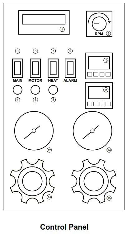 OFITE 120-70 Stirred Fluid Loss Tester - Control Panel