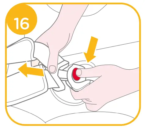 Securing Child in the Enhanced Child Restraint