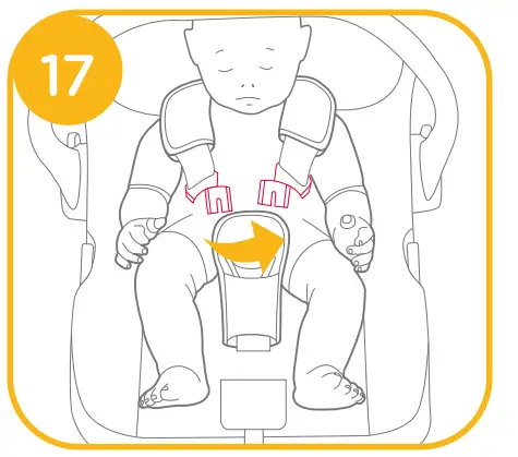 Securing Child in the Enhanced Child Restraint