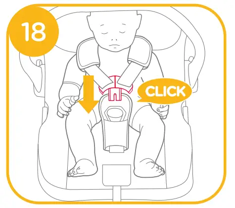 Securing Child in the Enhanced Child Restraint