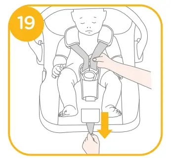 Securing Child in the Enhanced Child Restraint