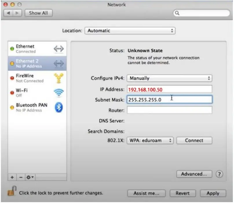 ZowieTek AI Tracking PTZ Camera 20X - MAC PC IP setting