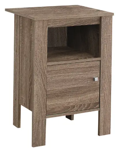 JAXPETY HG61F1070 Wooden Narrow Nightstand End Table