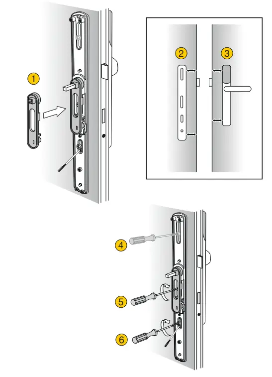 Yale Conexis L2 Smart Lock - Aligning Handle