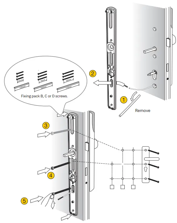 Yale Conexis L2 Smart Lock - Fixing Plate
