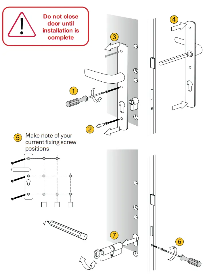Yale Conexis L2 Smart Lock - Removing