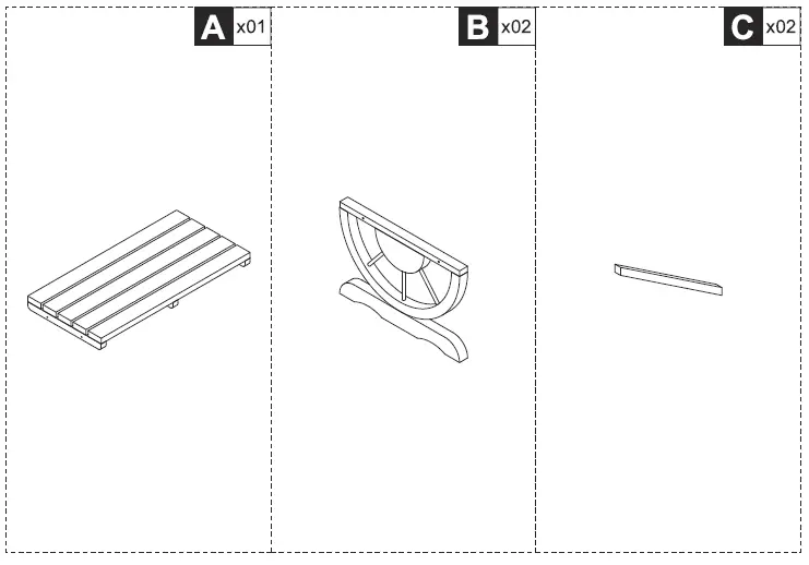 Outsunny-84B-410-Wood-Wheel-Outdoor-Garden-Bench-for-2-People-FIG-1