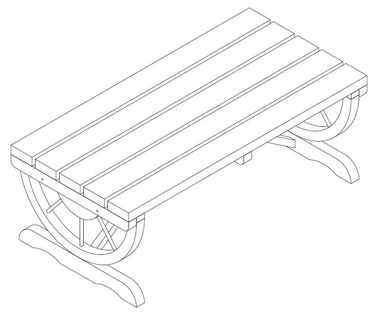Outsunny-84B-410-Wood-Wheel-Outdoor-Garden-Bench-for-2-People-FIG-5