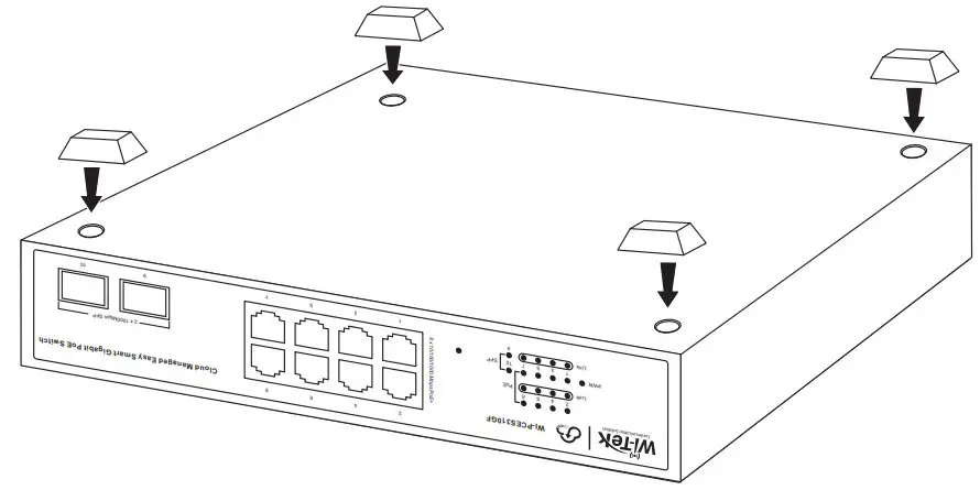 Wireless tek WI PCES306G Cloud Managed Easy Smart Gigabit PoE Switch - Installation 3