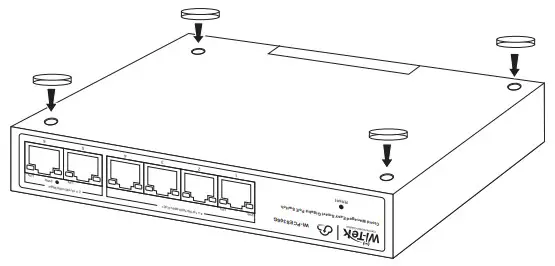 Wireless tek WI PCES306G Cloud Managed Easy Smart Gigabit PoE Switch - Installation