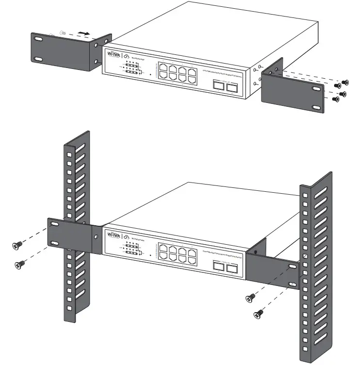 Wireless tek WI PCES306G Cloud Managed Easy Smart Gigabit PoE Switch - Rack mounted