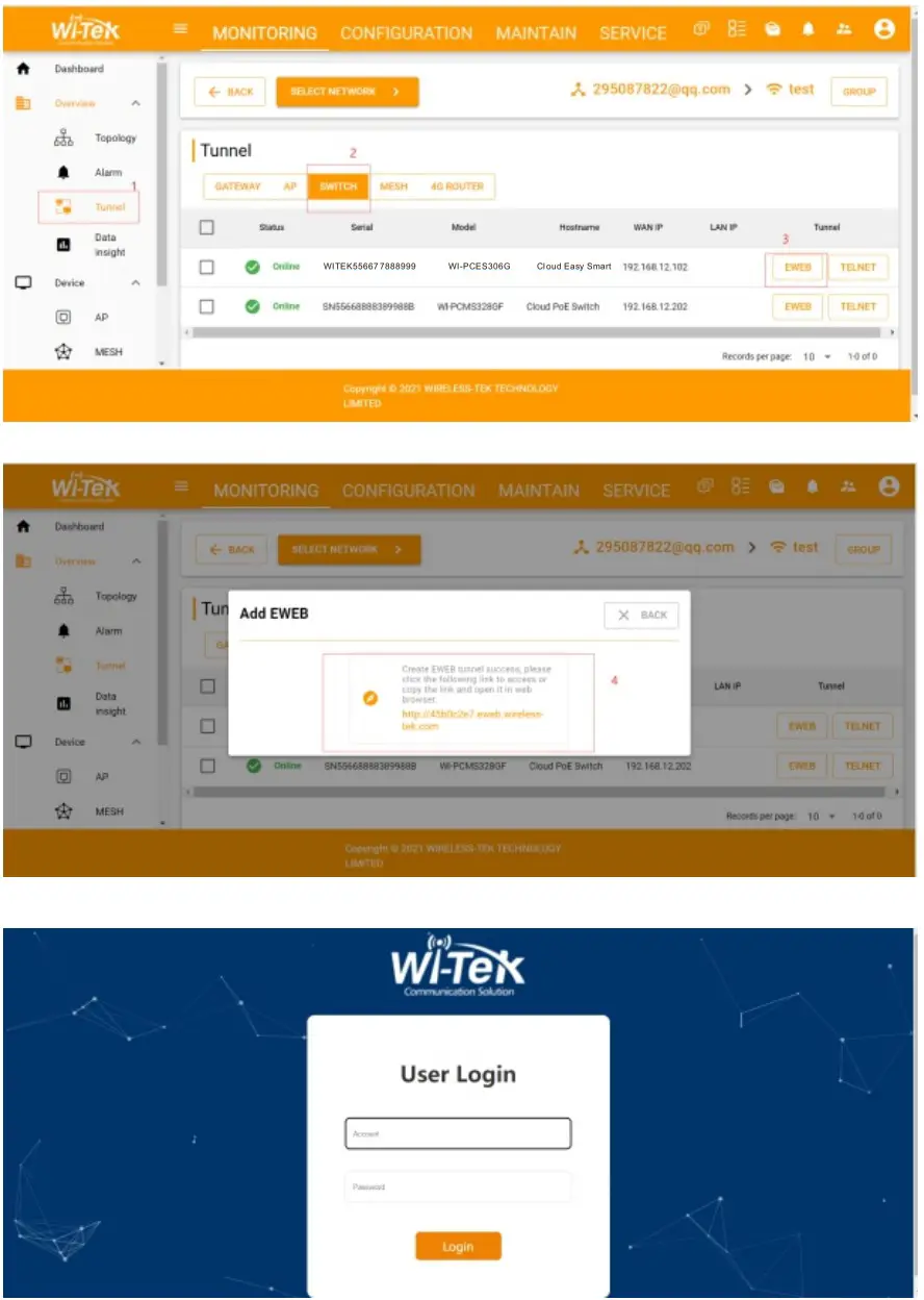 Wireless tek WI PCES306G Cloud Managed Easy Smart Gigabit PoE Switch - switch locally 3