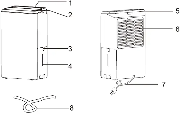 PHILCO PDH250AP Air Purifying Dehumidifier 01