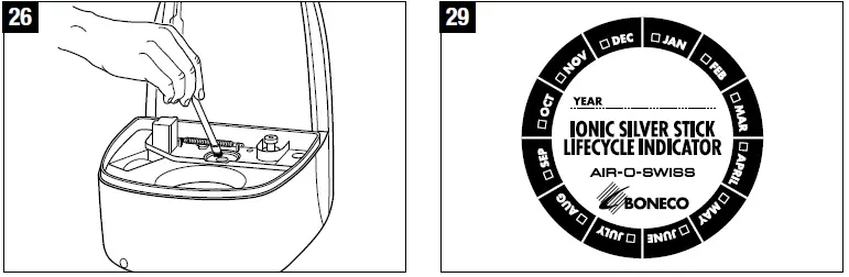 Air-O-Swiss Humidifier AOS U600 Ultrasonic User Manual-fig-6