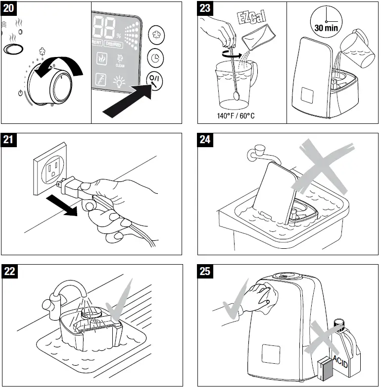 Air-O-Swiss Humidifier AOS U600 Ultrasonic User Manual-fig-7